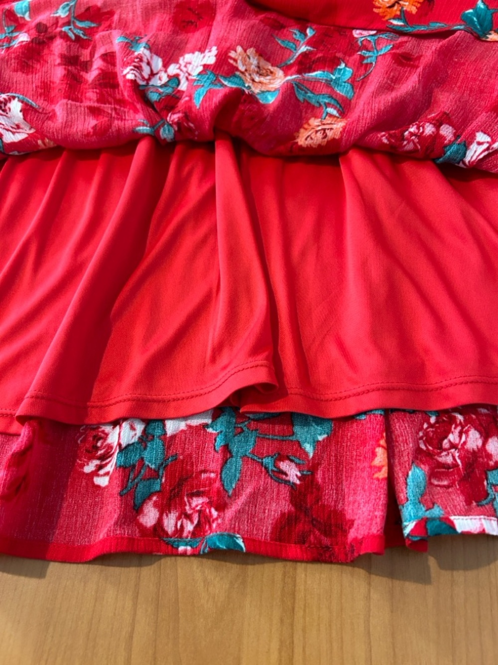 NWOT torrid Red Floral Crochet-Trim Midi Dress - Picture 12 of 13
